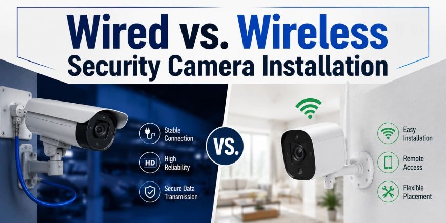 Wired vs. Wireless Security Camera Installation
